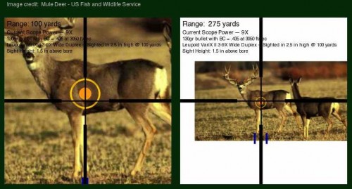 Sighting 2.5 inches high at 100 yds allows you to have a more consistent hold for these ranges.